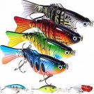 Fishing Lures with a Tackle Box, Lifelike Fishing Lures Bass Lures Set, for Mult