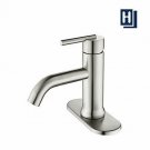 HOMELODY Bathroom Faucet Single Handle 1 Hole or 3 Hole Deck Mount 304 Stainless