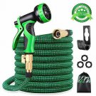 KURTVANA Expandable Garden Hose with 9 Function Nozzle,Durable Flexible Water Ho