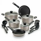 WearEver, Champagne Nonstick Cookware, Pots and Pans Set, 15 Pieces