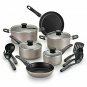 WearEver, Champagne Nonstick Cookware, Pots and Pans Set, 15 Pieces
