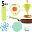 WINIT Silicone Trivet Mats Decorative Insulated Flexible Potholder Table Non Sli