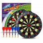 BETTERLINE Soft Tip Dart Board Game Set - 15 inch Board (37.5cm) with 6 Darts -
