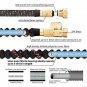 Double Couple Garden Hose Flexible Car Wash Water Hose - Super Durable 3750D,4-L
