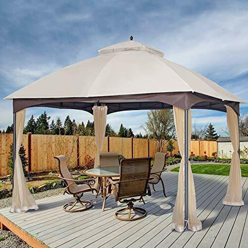 AsterOutdoor 10x12 Outdoor Gazebo for Patios Canopy for Shade and Rain