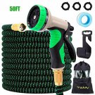 YOJULY 50ft Expandable Garden Hose - Super Durable 3750D Garden Water Hose/Stron