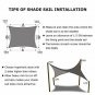 Artpuch 8'X10' Rectangle Sun Shade Sails Sand UV Block for Shelter Canopy Patio