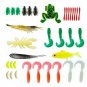 77Pcs Fishing Lures Kit Set for Bass,Trout,Salmon,Including Spoon Lures,Soft Pla
