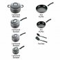 T-fal E765SC Ultimate Hard Anodized Nonstick 12 Piece Cookware Set, Dishwasher S