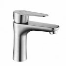 HOMELODY Bathroom Faucet Single Handle Lavatory Faucet Brushed Nickel, 1 Hole De