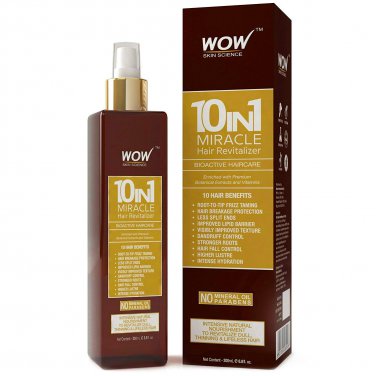 WOW Leave In Conditioner Spray For Dry Scalp  Hair - Revitalizer for Natural, S