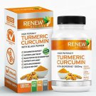 Double Strength Organic Turmeric + Black Pepper: Renew Actives 1300mg Turmeric C