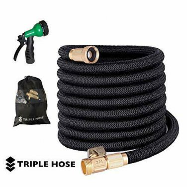 Triple Hose Garden Hose | Strongest Expandable Hose Triple Layer Latex Core | &Acirc;&frac34;&acirc;��