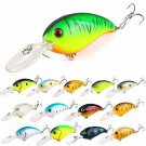 ZWMING Bass Crankbait Fishing Lures Set,Diving Wobblers Artificial Bait with 3D