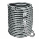 Morvat 50 Foot Stainless Steel Garden Hose with Shut-Off Valve, Garden Hose Stai