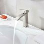 Friho Single Handle Waterfall Bathroom Vanity Sink Faucet with Extra Large Recta