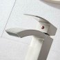 Friho Single Handle Waterfall Bathroom Vanity Sink Faucet with Extra Large Recta
