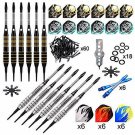 ONE80 Soft Tip Darts Set, 16grams, 12 Pack Steel/Brass Barrel, with Extra Flight