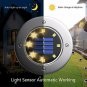 Solar Lights Outdoor, Solar Disk Lights 8 LED Waterproof Solar Lights Outdoor fo