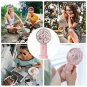 Portable Handheld Fan, Compact Evaporative Cooler Air Humidifier with 3 Speeds,