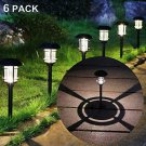 MAGGIFT 6 Lumen Solar Powered Pathway Lights, 6 Pack Outdoor Landscape Lights, W