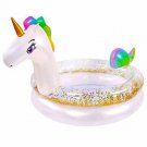 FUNFEED Inflatable Kiddie Pool, Unicorn Swimming Pool for Kiddie, Baby, Toddler,