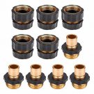 Hose Quick Connector,5 Set 10PCS 3/4 Inch Garden Hose Fitting Quick Connector Ad
