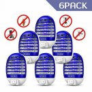 GLOUE 6pcs Bug Zapper Electric Flies Pests Trap Indoor, Mosquito Blue Light for