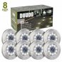 DUUDO Solar Ground Light, Upgraded 10 LED Garden Pathway Outdoor Waterproof in-G