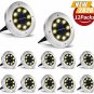 SEFON Solar Ground Lights, 8 LED Solar Garden Lights, Outdoor Solar Disk Lights,