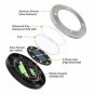 Otdair Solar Ground Lights, 8 LED Warm Light Outdoor Solar Disk Lights, Waterpro