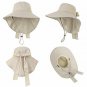 Men/Womens Foldable Flap Cover UPF 50+ UV Protective Wide Brim Bucket Sun Hat