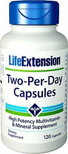 Life Extension Two Per Day High Potency Multivitamin & Mineral Supplement Capsul