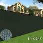 Sunnyglade 6’ x 50’ Privacy Screen Fence Heavy Duty Fencing Mesh Shade Net Cover