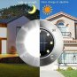 Solar Ground Lights,8 LED Solar Disk Lights Solar Powered In-Ground Lights Outdo
