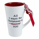 Azzure Home Holiday Novelty Coffee Mug With Cute Bow - Perfect for Coffee, Hot C