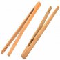 IronBuddy 2 Pack Toast Tongs Bamboo Tongs for Cooking Toast Bread Pickles Tea Ba