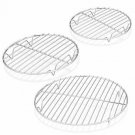 TeamFar Round Cooling Rack - 3 Pack, 7½ & 9 & 10½ Inch, Stainless Steel Round Ba