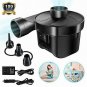 Electric Air Pump Air Mattress Pump Portable Quick-Fill with 3 Nozzles, 110V AC/