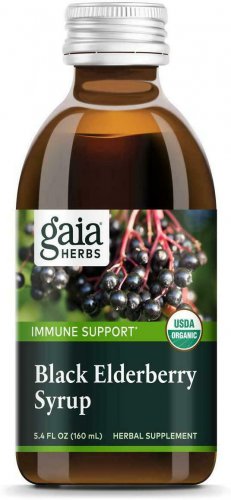 Gaia Herbs Black Elderberry Syrup - Daily Immune Support with Antioxidants, Orga