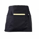 CLOCOR Server Apron with 3 Pockets – Black Waist Apron, 65% Poly / 35% Cotton, H