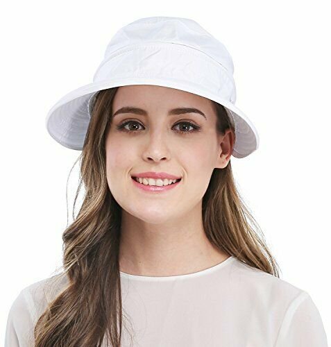 Wide Large Brim Sun Hat Summer UV Protection Thin Hat 2 in 1 Beach Sun Hat