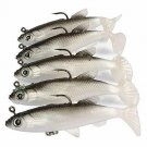 Symphonyw Fishing Lures,3D Eyes Soft Fishing Lure Single Hook Baits Artificial B