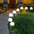 Otdair Solar Lights Outdoor, 8 Pack Solar LED Globe Powered Garden Light Waterpr