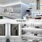 LED Strip Light White, 16.4ft Dimmable Vanity Lights, 6000K 300 LEDs SMD 2835