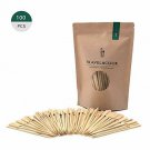 Travel&Cook 7 Inch Natural Bamboo Picks Paddle Skewers for BBQ，Appetiser，Fruit，C