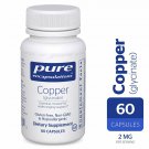 Pure Encapsulations - Copper (Glycinate) - Hypoallergenic Supplement 60 Capsules