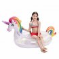JOYIN Inflatable Unicorn Pool Float with Glitters, Fun Beach Floaties, Ride On U