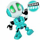 Talking Robot Toy for Kids Boys Girls Bright LED Interactive Voice Changer, Blue