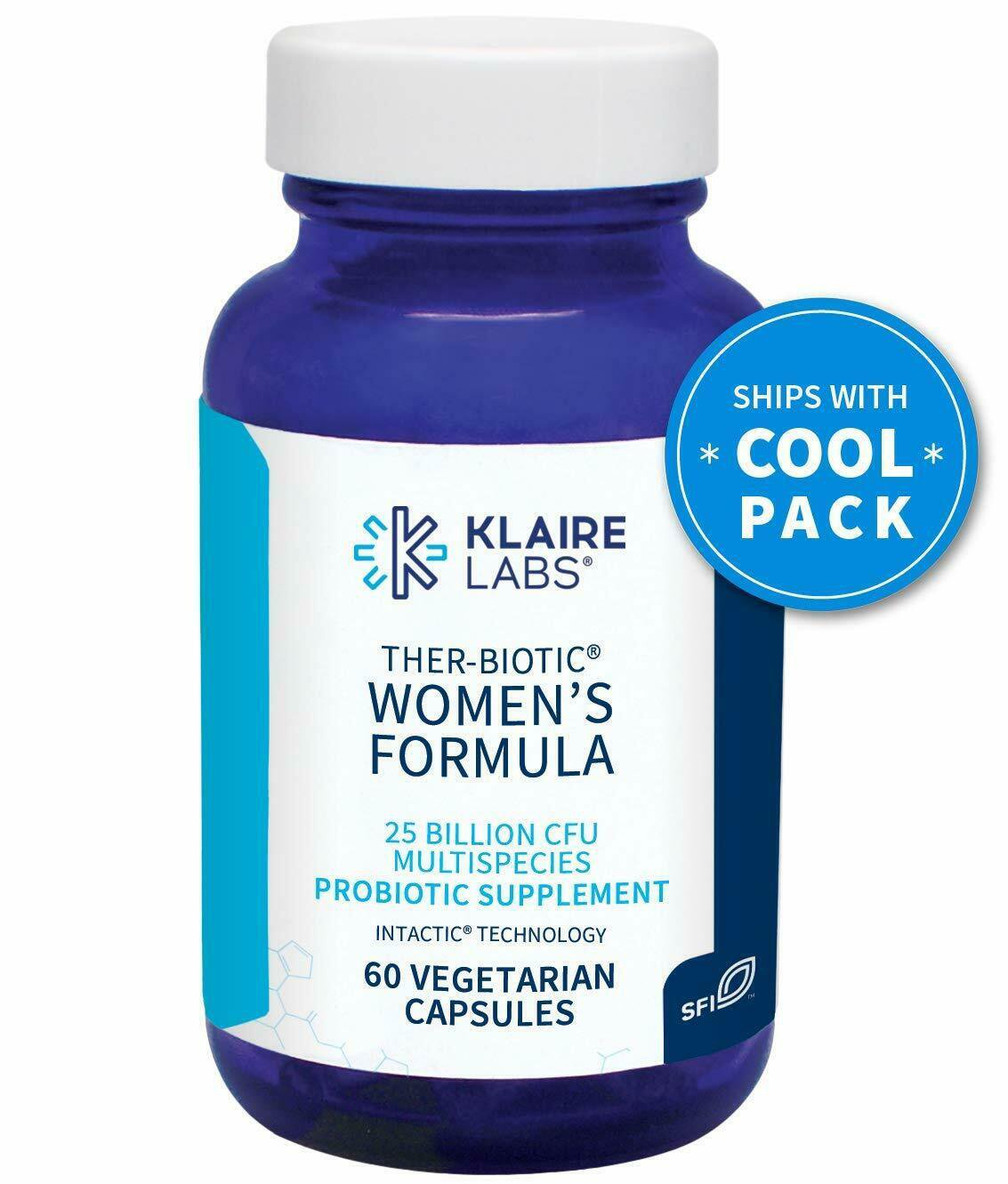 Klaire Labs TherBiotic Women's Formula Probiotic 10 Targeted Species